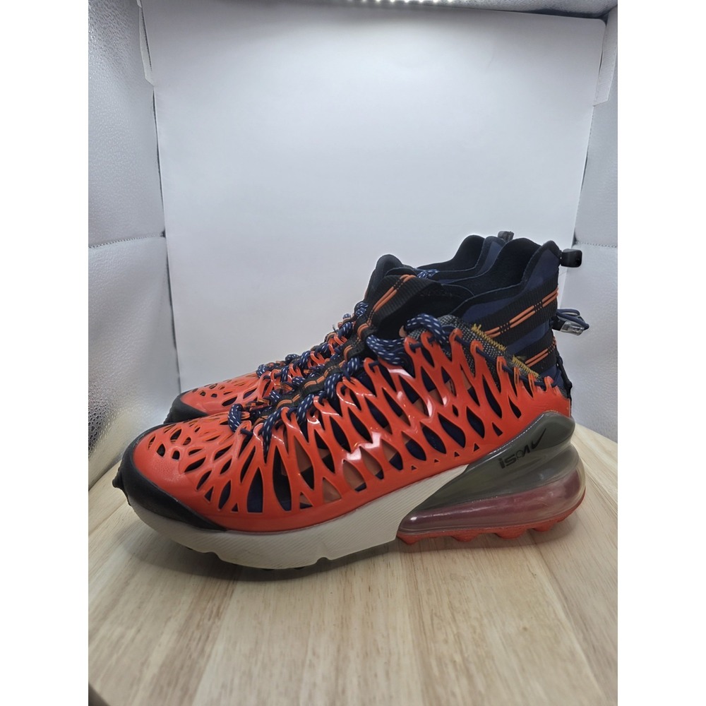 Womens Size 6.5 - Nike Air Max 270 Orange Blue Black BQ1918-400 GS 5